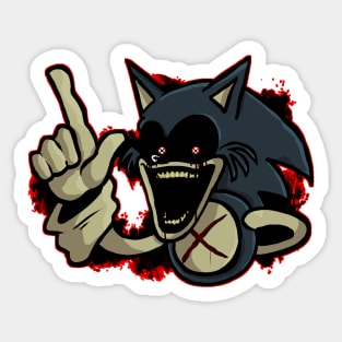 FNF SONIC EXE LORD X Sticker